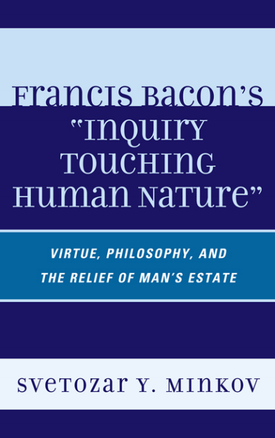 Cover of book: Francis Bacon's Inquiry Touching Human Nature