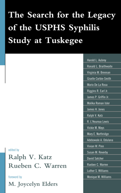 Cover des Buchs: The Search for the Legacy of the USPHS Syphilis Study at Tuskegee