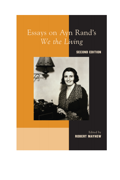 Cover of book: Essays on Ayn Rand's We the Living