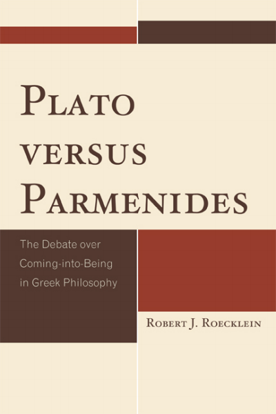 Cover of book: Plato Versus Parmenides