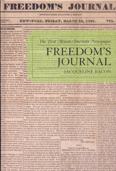Cover of book: Freedom's Journal