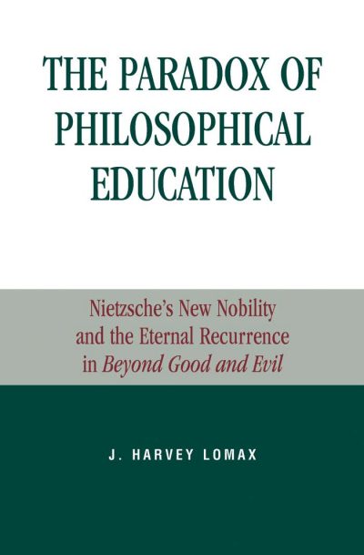 Cover of book: The Paradox of Philosophical Education