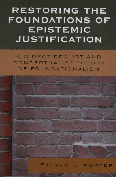 Cover of book: Restoring the Foundations of Epistemic Justification