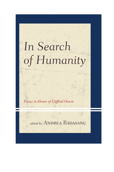 Cover of book: In Search of Humanity