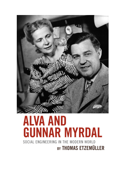 Cover of book: Alva and Gunnar Myrdal