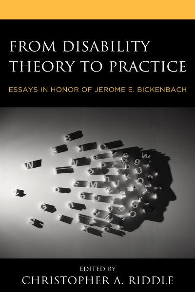 Cover of book: From Disability Theory to Practice