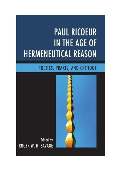 Cover of book: Paul Ricoeur in the Age of Hermeneutical Reason