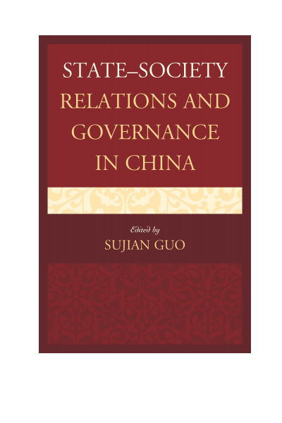 Cover of book: State-Society Relations and Governance in China