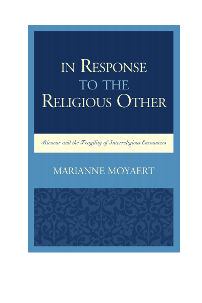 Cover of book: In Response to the Religious Other