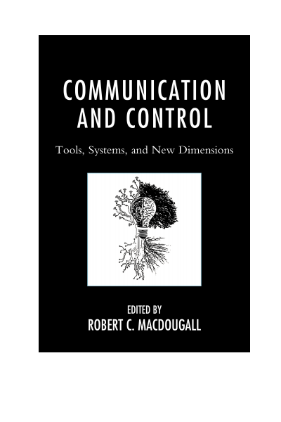 Cover of book: Communication and Control