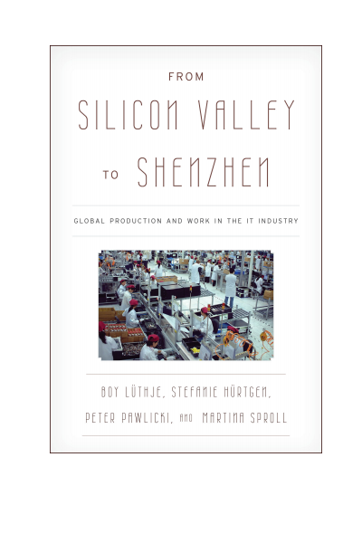 Cover of book: From Silicon Valley to Shenzhen