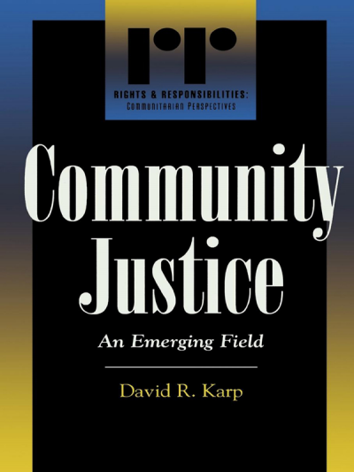 Cover of book: Community Justice