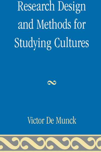 Cover of book: Research Design and Methods for Studying Cultures