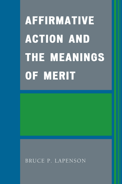 Cover des Buchs: Affirmative Action and the Meanings of Merit