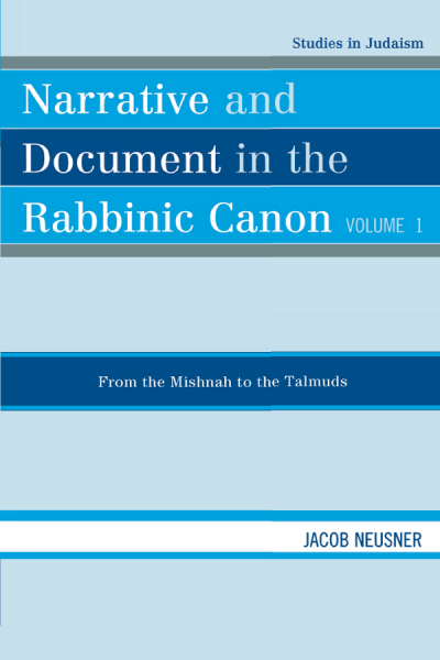 Cover des Buchs: Narrative and Document in the Rabbinic Canon