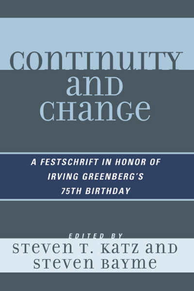 Cover des Buchs: Continuity and Change