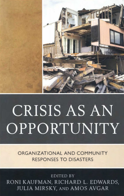 Cover of book: Crisis As an Opportunity