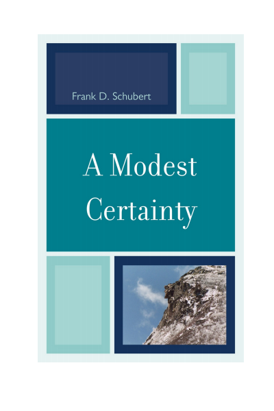Cover of book: A Modest Certainty