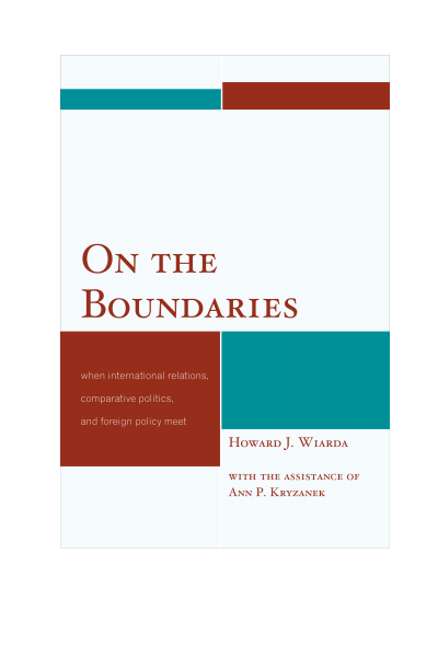 Cover of book: On the Boundaries