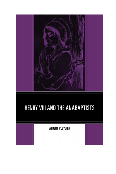 Cover of book: Henry VIII and the Anabaptists