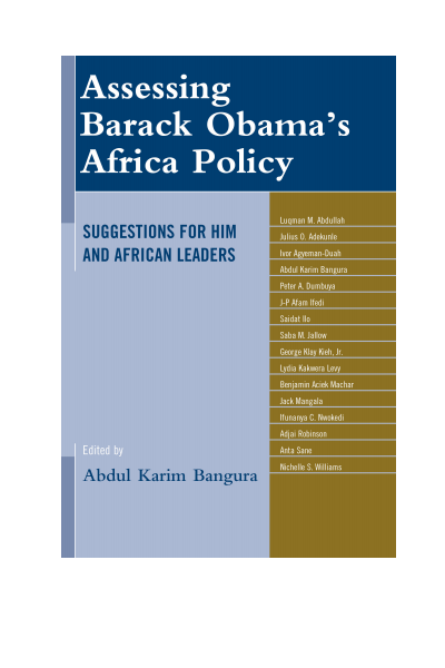 Cover of book: Assessing Barack Obama's Africa Policy