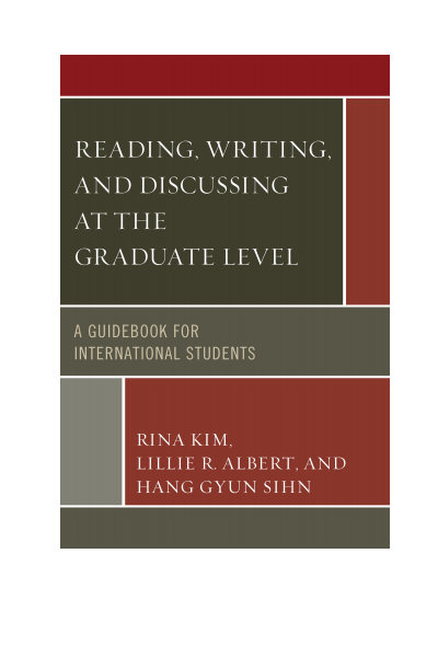 Cover of book: Reading, Writing, and Discussing at the Graduate Level