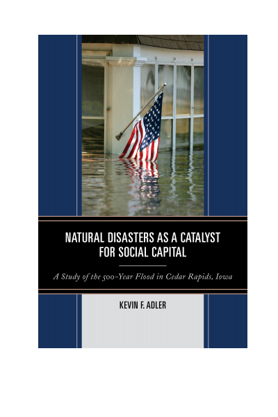 Cover of book: Natural Disasters As a Catalyst for Social Capital