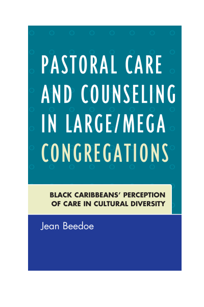 Cover des Buchs: Pastoral Care and Counseling in Large/Mega Congregations