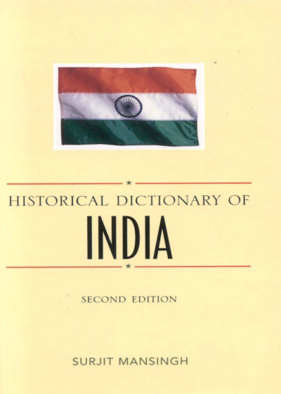 Cover of book: Historical Dictionary of India