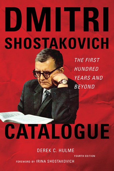Cover of book: Dmitri Shostakovich Catalogue