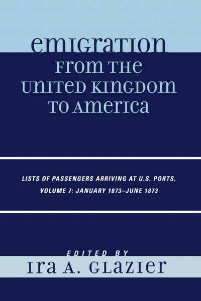Cover of book: Emigration from the United Kingdom to America