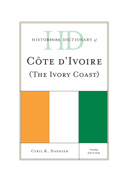 Cover of book: Historical Dictionary of Cote d'Ivoire (the Ivory Coast)