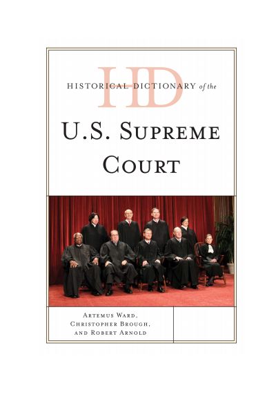Cover of book: Historical Dictionary of the U. S. Supreme Court