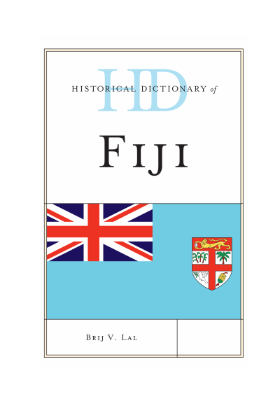 Cover of book: Historical Dictionary of Fiji