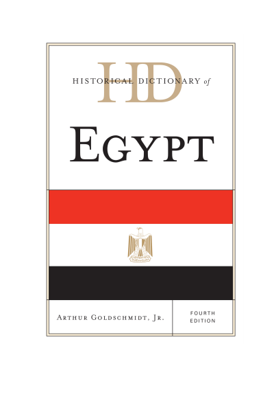 Cover of book: Historical Dictionary of Egypt
