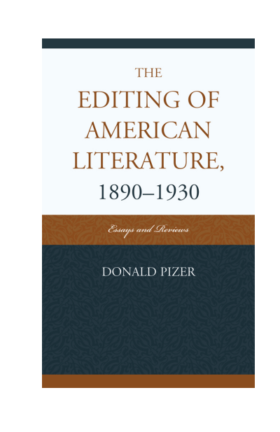 Cover des Buchs: The Editing of American Literature, 1890-1930