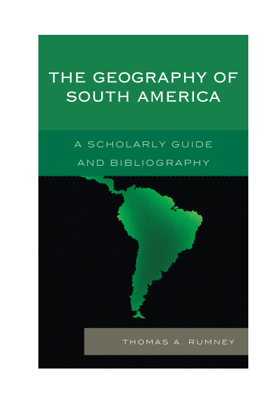 Cover des Buchs: The Geography of South America
