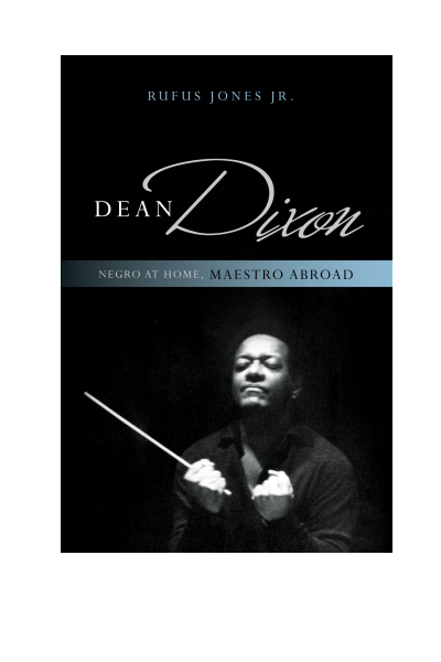 Cover of book: Dean Dixon
