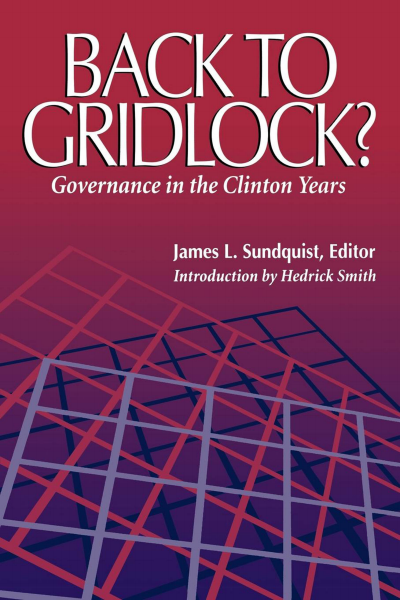 Cover des Buchs: Back to Gridlock?