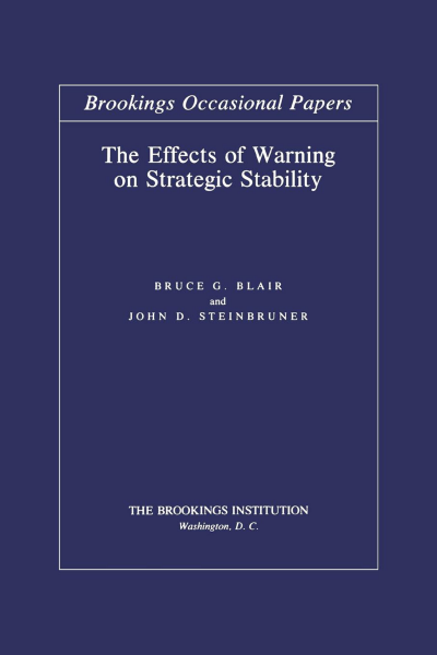 Cover des Buchs: The Effects of Warning on Strategic Stability