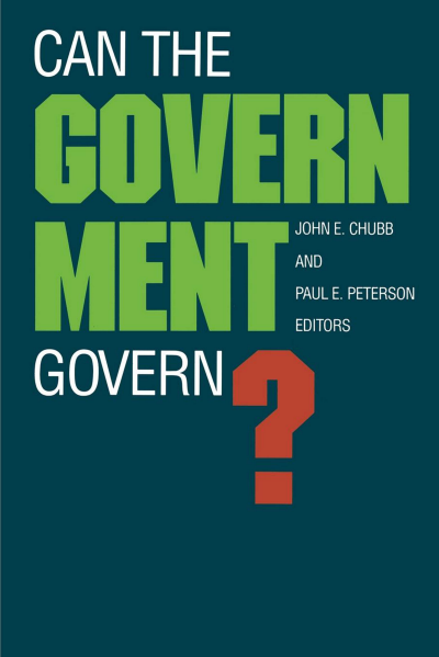 Cover des Buchs: Can the Government Govern?