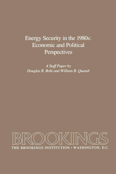 Cover des Buchs: Energy Security in The 1980s