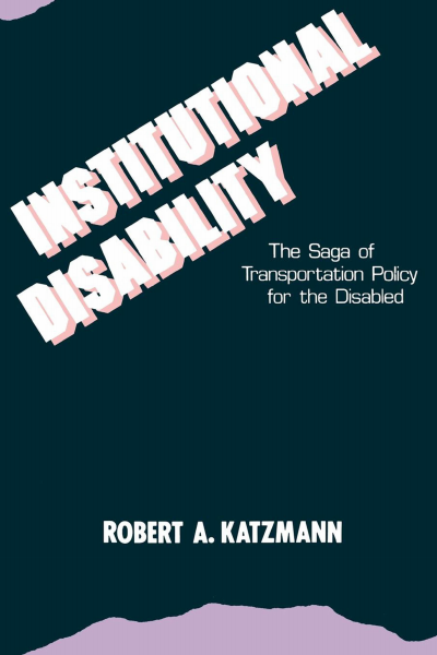 Cover des Buchs: Institutional Disability