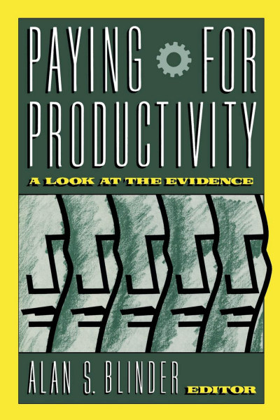 Cover des Buchs: Paying for Productivity