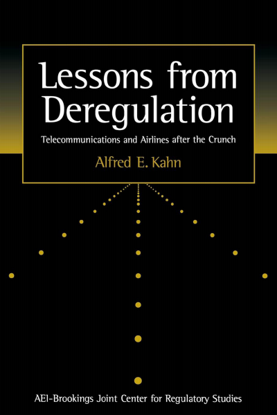Cover of book: Lessons from Deregulation
