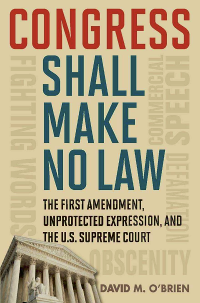 Cover des Buchs: Congress Shall Make No Law