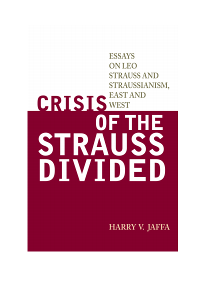 Cover of book: Crisis of the Strauss Divided