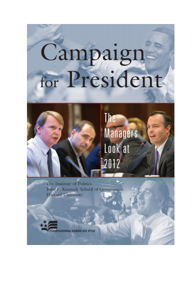 Cover of book: Campaign for President