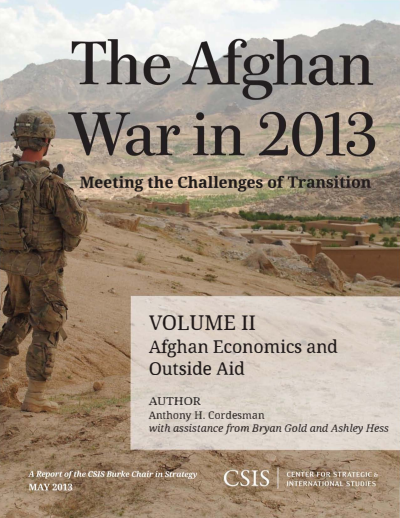 Cover of book: The Afghan War in 2013: Meeting the Challenges of Transition