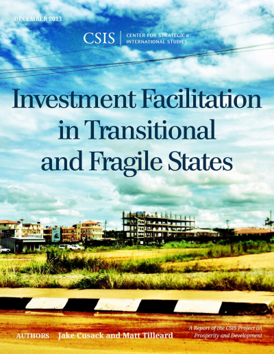 Cover of book: Investment Facilitation in Transitional and Fragile States